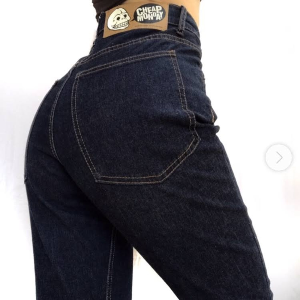 NWOT High Waisted Jeans - Cheap Monday (Size 25 - Dark Blue)